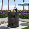 20" 32000 BTU Outdoor Gas Fire Pit, CSA Certified, with Lava Stones & Rain Cover, MGO Stone Finish, Perfect for Patio & Garden Use - 4 of 4