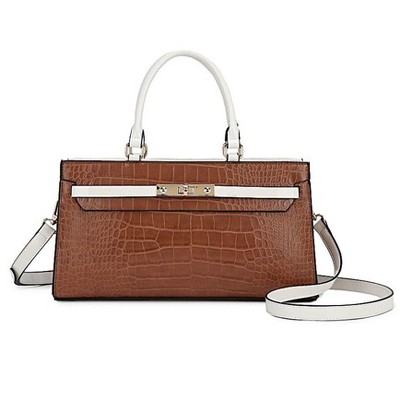 MKF Collection Colby Women’s Satchel in Faux Crocodile Leather Bag by Mia K