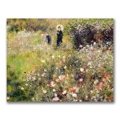 Trademark Fine Art - Pierre Renoir Summer Landscape Matted Framed Art