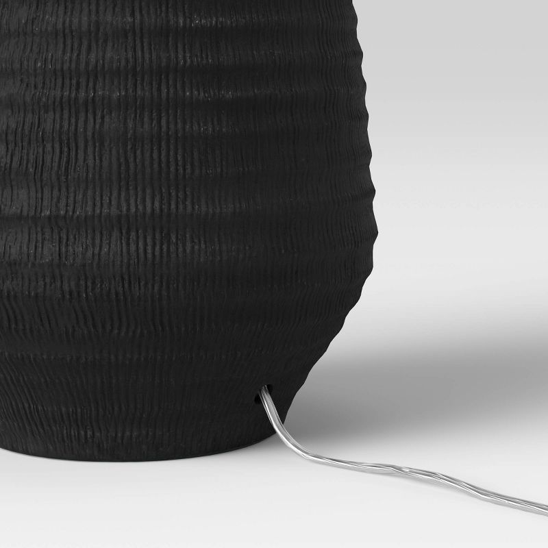 Large Textured Ceramic Lamp Base Black - Threshold™, 3 of 10