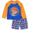 Blippi Boys UPF 50+ Rash Guard and Swim Trunks Swimsuit Set for Toddler and Big Kids - 6 - 2 of 4