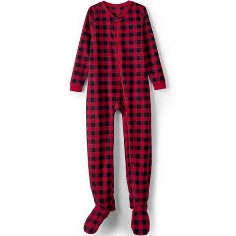 Lands end footed pajamas sale