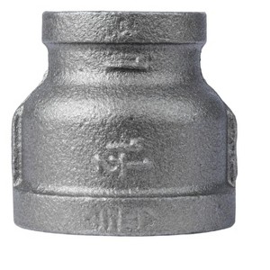 Pipe Decor 1 1/2 in. x 1 in. Black Reducing Coupling - 1 of 4