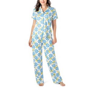 Hello Mello Women's Signature Lounge Top and Pants, 2-Piece Pajama Set - 1 of 4