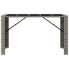 vidaXL Bar Table Counter Height Bar Table for Kitchen Dining Room Poly Rattan - 3 of 4