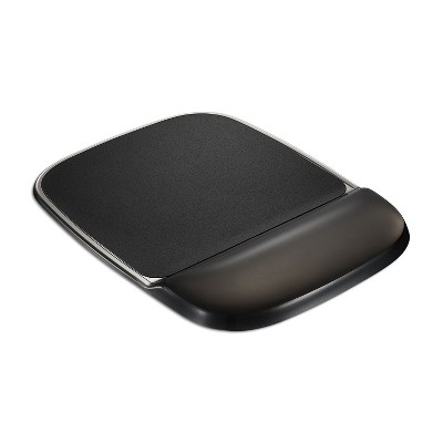 MyOfficeInnovations Mouse Pad with Gel Wrist Rest Black Crystal 24339938