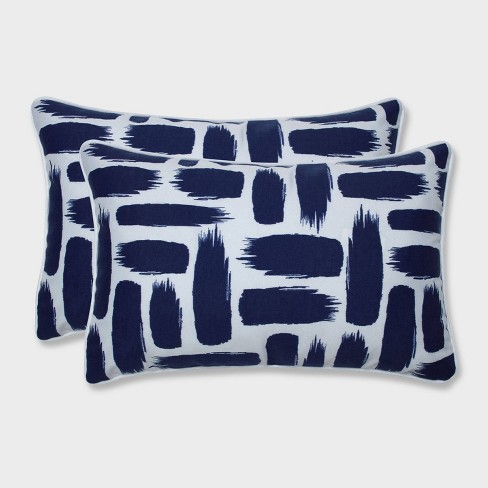 2pk Baja Nautical Rectangular Throw Pillows Blue Pillow Perfect