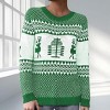 Coolmee Women's Ugly Christmas Tree Reindeer Holiday Knit Sweater Pullover - 2 of 4