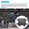 Unique Bargains Front Number Plate Cover Tag Black 1 Set - 3 of 4