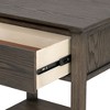 Sapphtopaz Night Stand with Drawer and Storage Space Farmhouse Side Table with Conical Solid Wood Legs, Nightstand for Bedroom, Living Room - 4 of 4