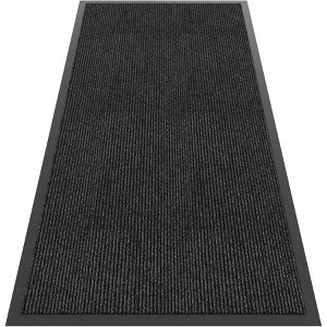 Front Door 4'x8' Indoor Outdoor Entrance Doormat Heavy Duty Rubber Backing Non Slip Welcome Mat Entryway - 1 of 4