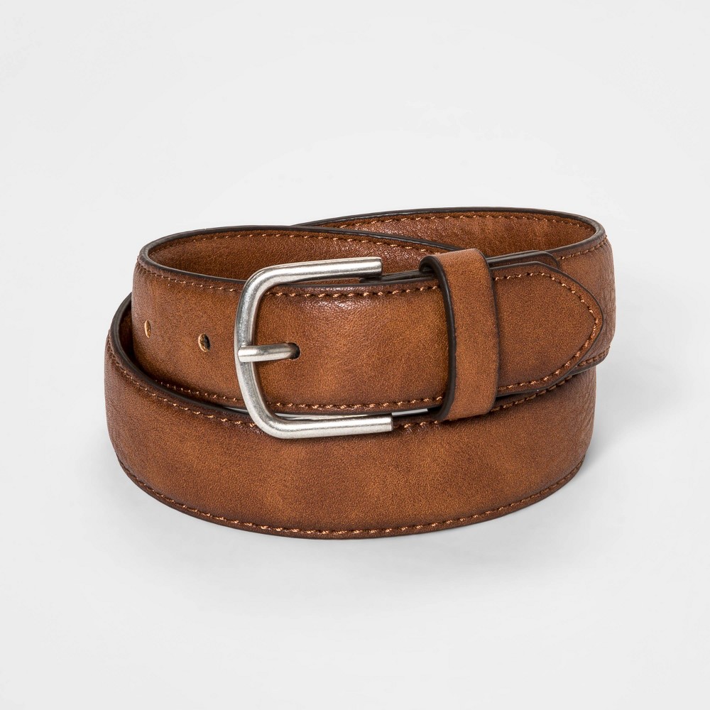 Boys' Stretch Belt - Cat & Jack Brown L (3 pack)