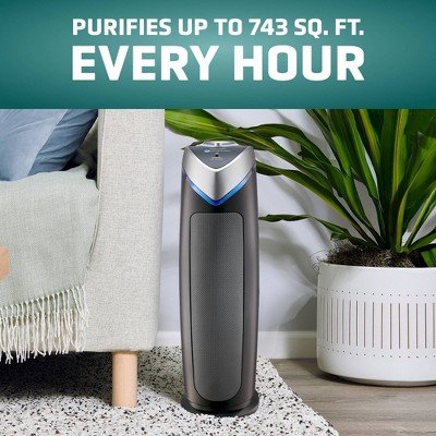 Germ Guardian Air Purifier with HEPA Filter and UVC Black: Germicidal UV, Carbon Filter, 3 Settings, 500-800 sq. ft. Coverage - Thumbnail 3