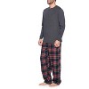 Ashford & Brooks Men’s Long-Sleeve Top Flannel Pants Pajama Sleepwear Set - 2 of 4