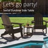 Arceso Adirondack Outdoor Side Table, 2-Tier HDPS Patio End Table Weather Resistant, Morden Side Table for Patio, Pool, Porch - 4 of 4