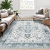 COZONY Washable Area Rug Runner Non Slip Low Pile Carpet Mat, Vintage Distressed Floor Mat for Living Room and Bedroom - 2 of 4