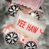 4"H Sullivans Pink Wagon Train Christmas Ornaments Set of 2, Multicolor, Christmas Tree Decor - 2 of 4