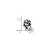 Black Bow Jewelry Sterling Silver Laughing Monkey Bead Charm - 2 of 3