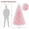 Yaheetech 4.5Ft/6Ft/7.5Ft/9Ft/12Ft Pre-lit Spruce Artificial Christmas Tree with 150 Incandescent Warm White Lights - 3 of 4