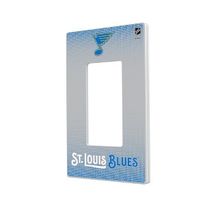 NHL Western Conference Teams Linen Hidden-Screw Light Switch Plate for Single Rocker - 1 of 4