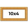 PosterPalooza | 10x4 Wood Antique Frame with UV Acrylic, 4 Finishes: Bronze, Gold, Silver, and Black - 2 of 4