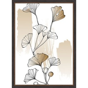 Amanti Art Ginkgo Modernist by Samira Yanushkova Wood Framed Wall Art Print - 1 of 4