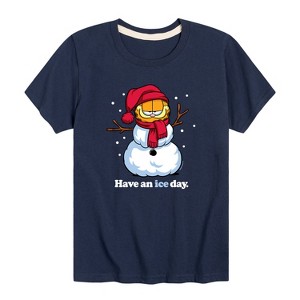 Boys' - Garfield - Have An Ice Day Short Sleeve Graphic T-Shirt - 1 of 4