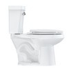 Whizmax Elongated ceramics Toilets, 1.28 GPF Universal Height Siphonic Flush Toilet, Water Efficient Bathroom Toilet(Toilet Seat Included), White - 2 of 4