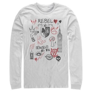 Men's Cruella Rebel Icons Long Sleeve Shirt - 1 of 4