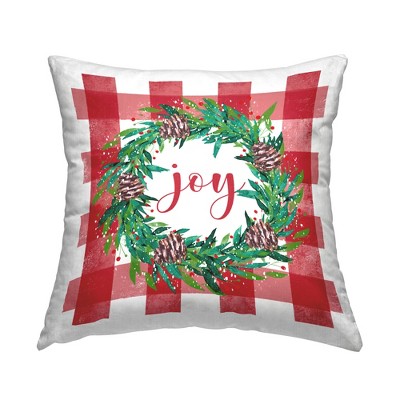 Stupell Industries Holiday Joy Tartan Wreath