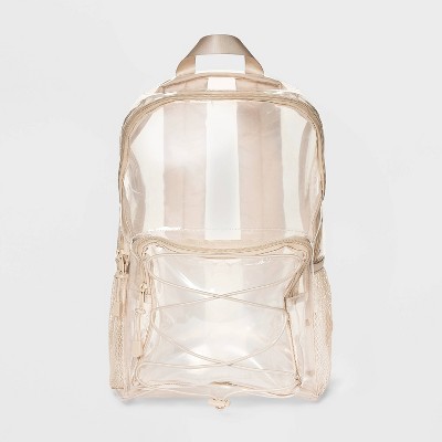 Beige women's backpack CK Must Dome Backpack