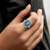 Ross-Simons 7.50 Carat Sapphire and Blue Enamel Ring in 18kt Gold Over Sterling - 2 of 4