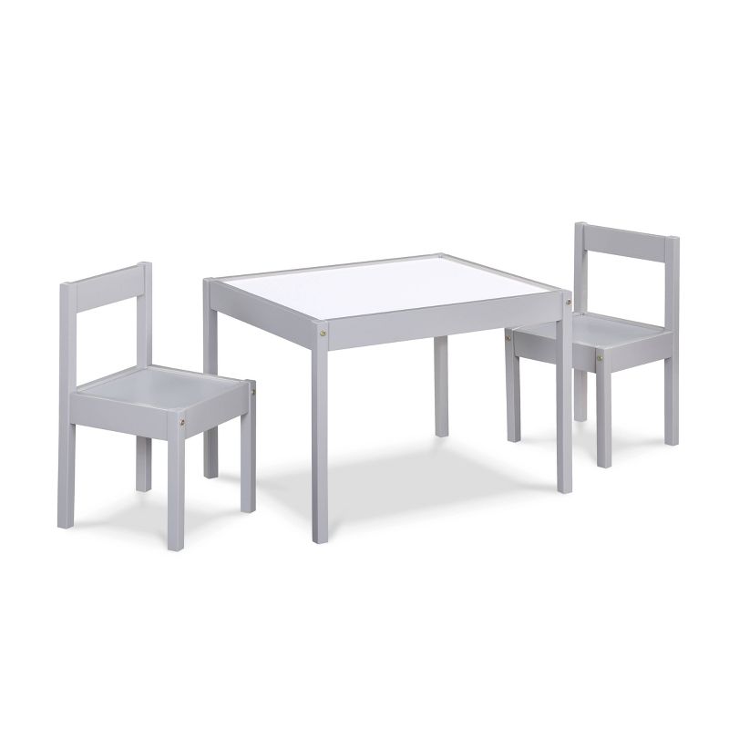 Olive &#38; Opie Gibson Dry Erase Kids&#39; Table and Chair Set - Gray - 3pc, 2 of 8
