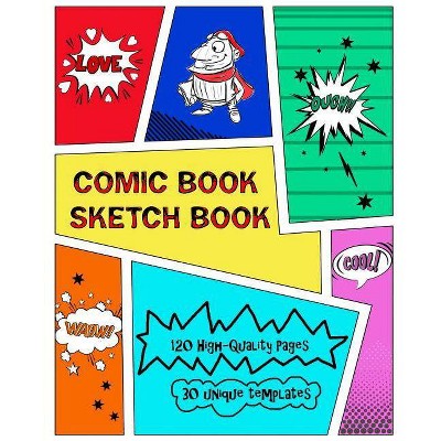 Comic Book Sketch Book - by  Kaye Nutman (Paperback)