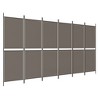 vidaXL 6-Panel Room Divider, Anthracite - 118.1"x78.7", Fabric and Iron Construction, Foldable Design for Easy Storage, Ideal for Home and Office Use - 2 of 4