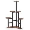 Lirago 6 Tier Corner Plant Stand Particle Board Metal Frame 17.72x17.72x43.7 Ideal for Indoor Plants and Home Decor - 3 of 4