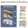 MOEPISY 6-Tier Over The Door Pantry Organizer, Hanging Spice Rack with Adjustable Basket, Over Door Racks - 4 of 4