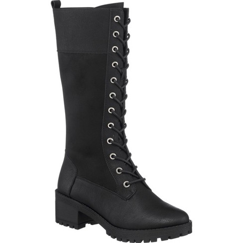 Target black 2025 combat boots