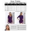 Women Lace Trim V Neck Tshirt Half Sleeve Blouse Basic Tees Summer Tunic Solid Casual Tops - 4 of 4