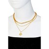 Slickblue Layered Chain Necklace, Star Medallion Pendant, Stylish Boho Jewelry, Gold, 16"+2" - 2 of 2