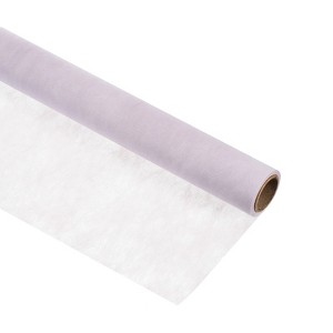 Unique Bargains Flower Wrapping Paper 30ft Floral Bouquet Waterproof Packaging Cotton for Wedding Party Purple - 1 of 4
