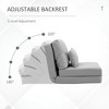 Resenkos Floor Chair,Lazy Sofa,Convertible Flip Chair, Floor Lazy Sofa, Folding Upholstered Couch Bed With Backrest, - 4 of 4