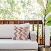 16"x16" Deny Designs Angela Minca Squiggly Lines Mocha Mousse Square Outdoor Throw Pillow Brown - 3 of 4
