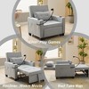 DOMETOUR Futon Chair Bed Convertible Chair 3-in-1 Pull Out Sleeper Chair Beds with USB Ports - 2 of 4