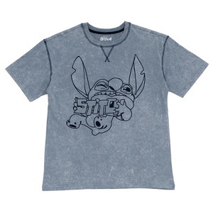 Disney Lilo & Stitch Matching Family Drop Shoulder T-Shirt Adult - 1 of 4