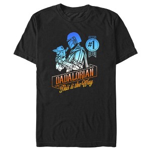Men's Star Wars: The Mandalorian Father's Day This Is the Way Badge T-Shirt - 1 of 4