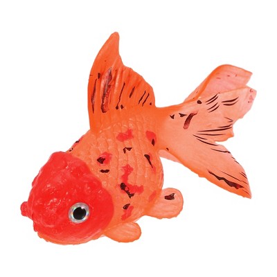 Unique Bargains Aquarium Artificial Golden Fish Ornament Orange Red 1 Pc