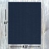 Hamilco Colored Cardstock Scrapbook Paper 8.5x11 Linen Textured Color Card Stock Paper Denim Blue 80 lb Cover 50 Pack - 3 of 4