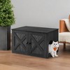 Cat Litter Box Enclosure - Hidden Furniture with Removable Divider - Indoor Cat House,  End Table - 31.5 x 20.9 x 19.7 Inches - 3 of 4