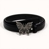 Anna-Kaci Women's Butterfly Buckle Belt with Textured Strap and Metal Detailing 40.5x2 in - 3 of 4